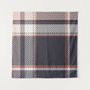 Plaid or tartan vintage is background or texture i wandkleed
