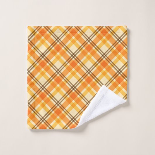 Plaid orange (Gant de toilette)