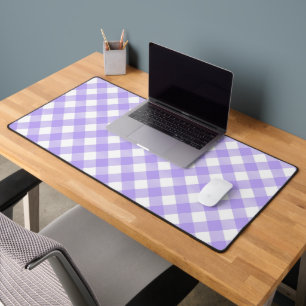Plaid pastel violet et blanc