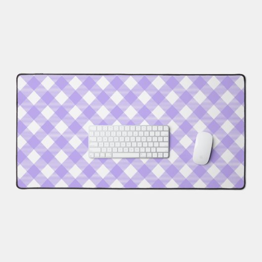Plaid pastel violet et blanc (Clavier et souris)
