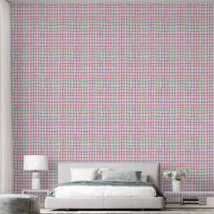 Plaid Pastels (L) Behang