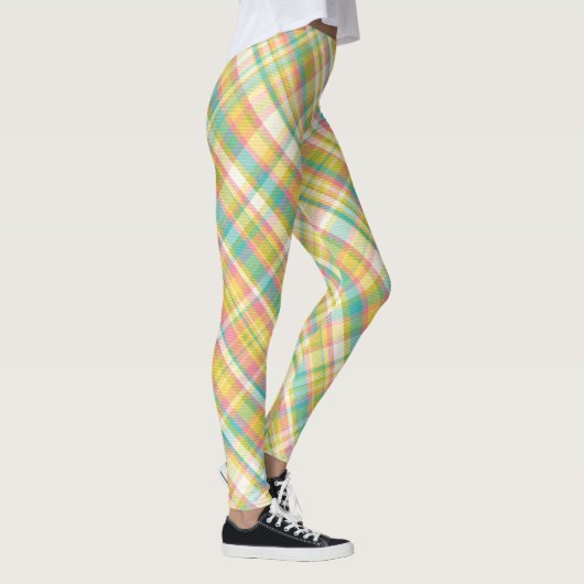 Plaid Pastels Leggings (Droite)