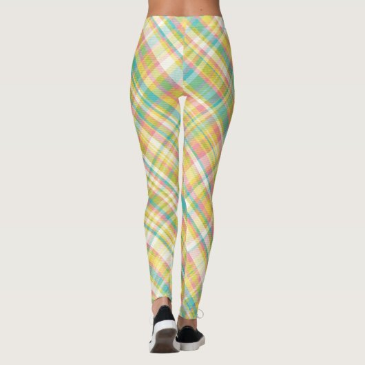 Plaid Pastels Leggings (Dos)