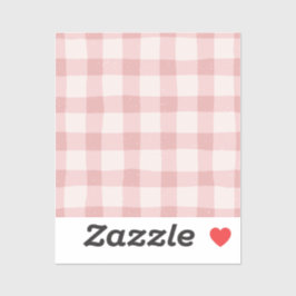  plaid patroon in roze Scrapbooking Sticker