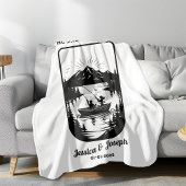 Plaid personnalisé, couverture de mariage pour cou