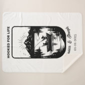 Plaid personnalisé, couverture de mariage pour cou (Devant (Horizontal))