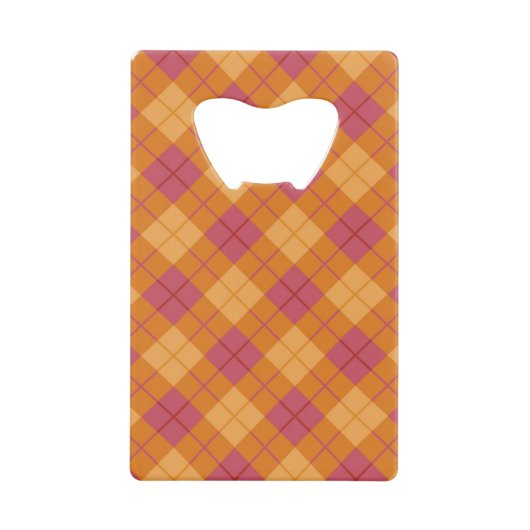 Plaid polarisé dans l'orange et le rose (Devant)