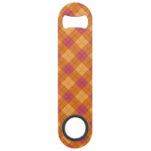Plaid polarisé dans l'orange et le rose (Dos)