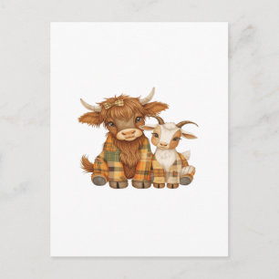 Plaid & Precious Pals Briefkaart