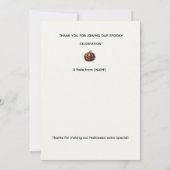 Plaid Pumpkin Halloween Party Invitation (Dos)