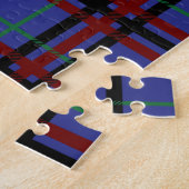 Plaid Puzzle aux Tons de Bijoux (Côté)