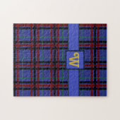 Plaid Puzzle aux Tons de Bijoux (Horizontal)