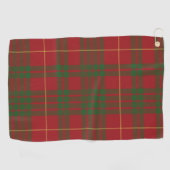 Plaid Red Elegant Classic Tartan Golfhanddoek (Horizontaal)