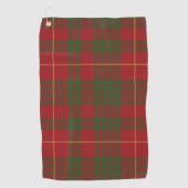Plaid Red Elegant Classic Tartan Golfhanddoek (Voorkant)