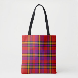 Plaid Red Tartan Swahili Geruit Patroon-54813 Draagtas