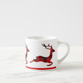 Plaid Reindeer Espresso Cup Espresso Kop (Rechts)