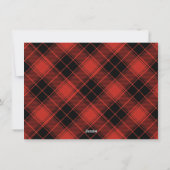 Plaid Rendier Christmas Collage Feestdagenkaart (Achterkant)