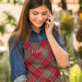 Plaid Rode en Groene Rustieke Clan Stewart Tartan Schort