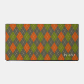 Plaid Rood Groen Gepersonaliseerd Bureaumat (Voorkant)