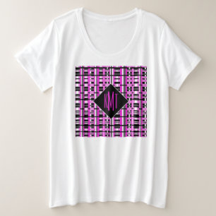 Plaid rose monogramme