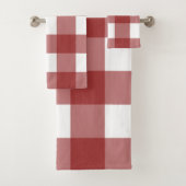 Plaid rouge et blanc (En situation)