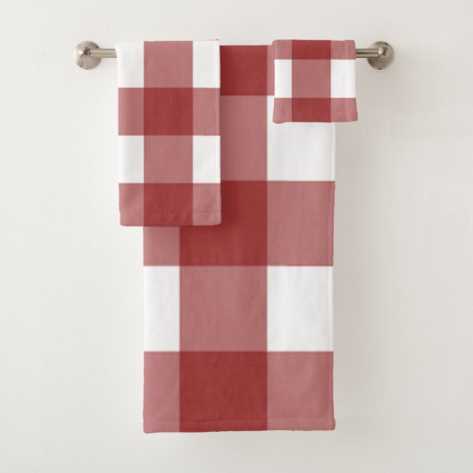 Plaid rouge et blanc (En situation)