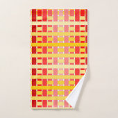 Plaid rouge-orange (Serviette à main)