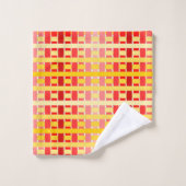 Plaid rouge-orange (Gant de toilette)