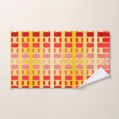 Plaid rouge-orange (Serviette à main)