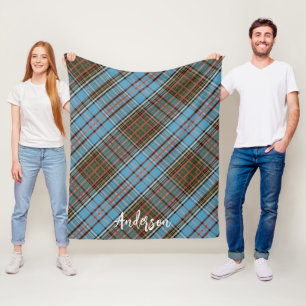 Plaid Rustic Anderson Boerderij Tartan Fleece Deken