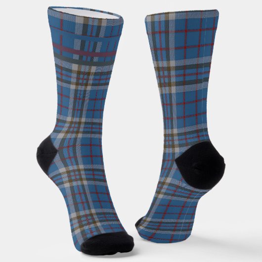 Plaid Rustic Checkered Thompson Tartan Sokken (Gebogen)