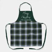 Plaid Rustic Clan Gordon Tartan Script personalise Schort (Voorkant)