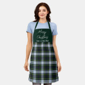 Plaid Rustic Clan Gordon Tartan Script personalise Schort (Gedragen)