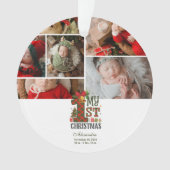  Plaid Rustic  First Christmas Ornament (voorkant)
