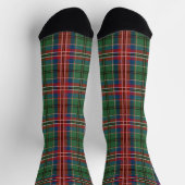 Plaid Rustic Red Green Check Tartan Sokken (Top)