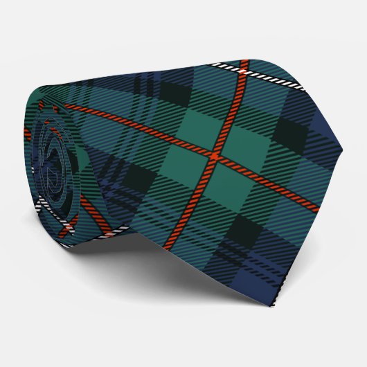 Plaid Rustic Robertson Check Tartan Stropdas (Opgerold)