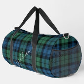 Plaid Rustiek Campbell Groen Blauw Monogram Tartan Plunjezak (Rechterhoek)