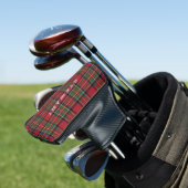 Plaid Rustiek Rood en Groen Stewart Tartan Custom Golfheadcover (Insitu)