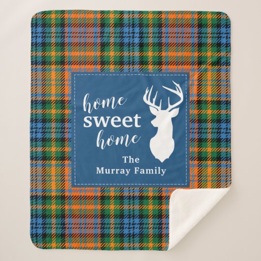 Plaid Rustique Antlers Clan Murray Tartan (Devant)