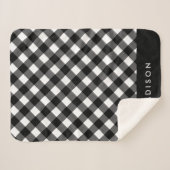 Plaid Rustique Buffalo | Cuisine Sherpa personnali (Devant (Horizontal))