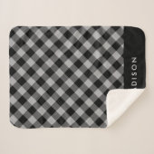 Plaid Rustique Buffalo | Cuisine Sherpa personnali (Devant (Horizontal))