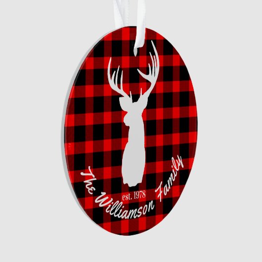 Plaid Rustique Deer Antlers (devant)