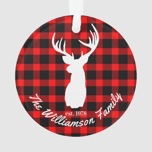 Plaid Rustique Deer Antlers (dos)