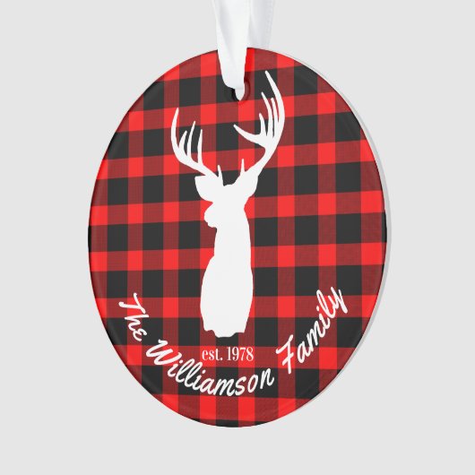 Plaid Rustique Deer Antlers (devant)