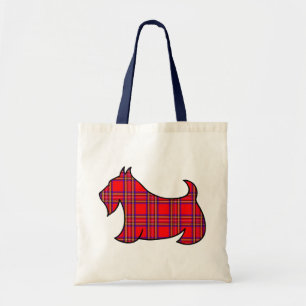 Plaid Scottish Terrier Scotty Livre Sac fourre-tou
