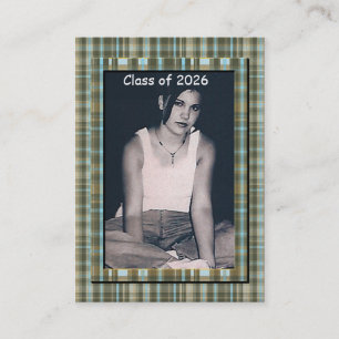 Plaid Senior Klasse van 2010 Fotokaarten Contactkaartje