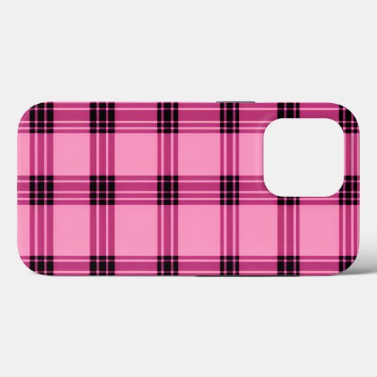 Plaid Serie, Roze Plaid Case-Mate iPhone Case (Achterkant (horizontaal))