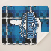 Plaid Sherpa Blanket (bleu) (Devant (Horizontal))