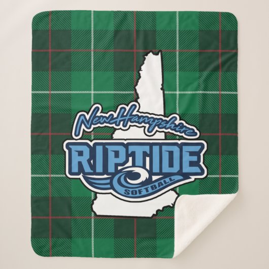 Plaid Sherpa Blanket (Groen) Deken (Voorkant)