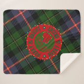 Plaid Sherpa Blanket Merry & Bright (Devant (Horizontal))